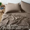 thumbnail image 4 of Bare Home Flannel Sheet Set - 100% Cotton - Deep Pocket - Twin XL, Taupe, 3-Pieces, 4 of 7