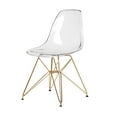 thumbnail image 1 of Heavenly Collection Clear & Gold Dining Chair Set of 4, 1 of 9