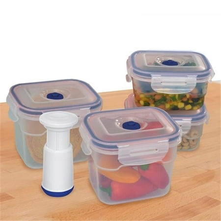 9 pcs vacuum food storage containers rectangular