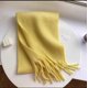 thumbnail image 1 of Zhuge Bufandas de mujer, pashminas, chales y envolturas para vestidos de noche, viajes, oficina, bodas de invierno, bufandas grandes de tacto de cachemira, color amarillo C, 1 of 4