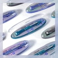thumbnail image 3 of WRITECH Clictek Fountain Pen Set: Retractable Style Blue Ink Medium Nib Transparent Barrel, Includes 5 Ink Cartridges for Gift Set, Smooth Writing No, 3 of 7
