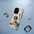 thumbnail image 5 of DistinctInk MagSafe Tough Case for Apple iPhone 15 Pro Max (6.7" Screen) - Valentine's Day Welsh Springer Spaniel - Shockproof Protection, 5 of 6