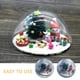 thumbnail image 3 of BRIGHTFUFU 20pcs Ornamento de media domo de plástico transparente para artesanías y decoración del hogar ideal para reemplazo de globo de nieve y carcajista, 3 of 7