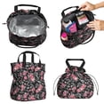 thumbnail image 2 of Pioneer Flower Floral Print Pattern Drawstring Lunch Bag Women - Drawstring Lunch Bag Insulated for Work Office - Stain-Resistant Large Lunchbags for Women with Multi-Pockets, 2 of 6