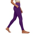 thumbnail image 2 of Yindaity Women'S Leggings Leggings with Pockets for Women, High Waisted Soft Leggings for Yoga Gym(Purple,XL), 2 of 4