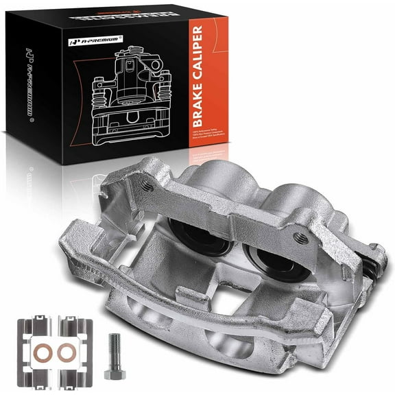 A-Premium Disc Brake Caliper Assembly with Bracket Replacement for Grand Cherokee WK Commander XK 2005-2010 Front Left