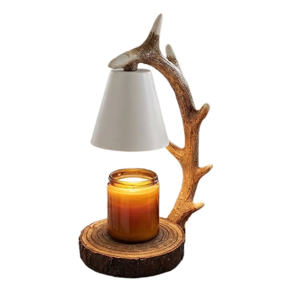 Candle Warmer Lamp Caribou Antler Styled