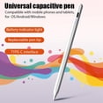 thumbnail image 2 of Stylet Actif Universel pour Android IOS, Stylo Tactile pour iPad/Apple/Crayon/Huawei/Lenovo/Samsung, Blanc, 2 of 5