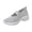 Grey, variant on Women's Knit Mary Jane Walking Shoes, Comfortable Platform Wedge Sneakers with Arch Support, Breathable Mesh -On Casual Shoes for Everyday, Work, Gym(Beige/40)