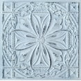 thumbnail image 1 of Tuile de Plafond en Faux Étain PVC à Insérer, à Coller 2'x2', Cendré Neige, 1 of 5