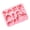 Pink, variant on Oasiva Flexible Silicone Baking Molds With 9 Farm Theme And Vegetable Cavities