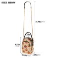 thumbnail image 2 of FORMRS Crossbody Bag for Women Quilted Travel Shoulder Cell Phone Purse with Chain Strap Handbag, Colorful Halloween Pumpkin Pattern, 2 of 7
