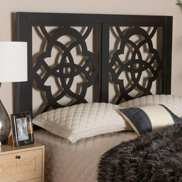 Baxton Studio Glaucia Modern Headboard, King, Espresso Brown
