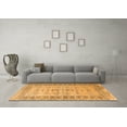 thumbnail image 3 of Ahgly Company Indoor Square Oriental Orange Industrial Area Rugs, 6' Square, 3 of 4