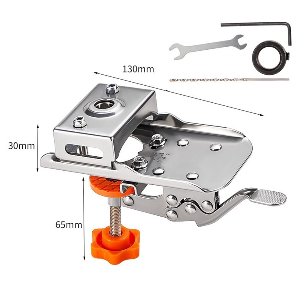 35Mm Concealed Hinge Drilling Jig Bits Woodworking Hole Drilling Guide Locator 1Set