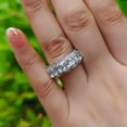 thumbnail image 2 of K-KED Gorgeous 925 Silver Plated Rings Cubic Zirconia Women Wedding Delicate Jewelry Size 6-10-7, 2 of 6