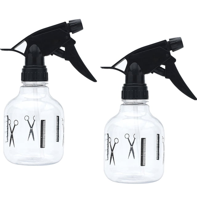 Paquete de 2 botellas rociadoras pequeñas, 250 ml, botellas rociadoras atomizadoras, plantas para el cabello, botella rociadora de agua vacía transparente, rociador de plantas para flores