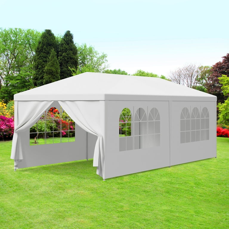 ZenSports 10'x20' Waterproof Outdoor Gazebo Canopy, Wedding Party Tent, Storage Shelter, White - Walmart.com ZenSports 10'x20' Waterproof Outdoor Gazebo Canopy, Wedding Party Tent, Storage Shelter, White - Walmart.com
