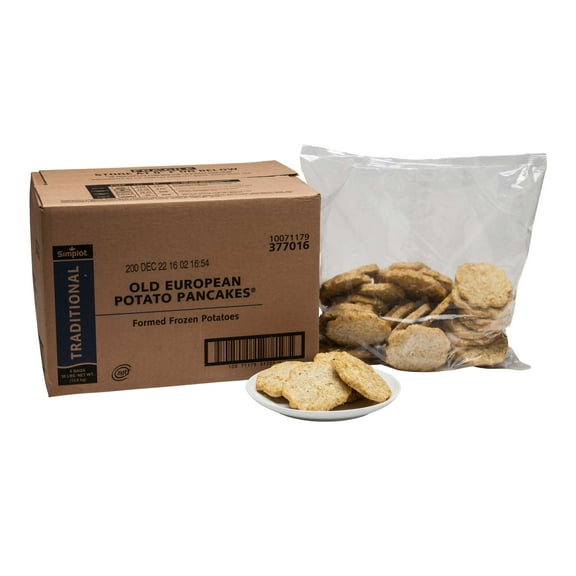 Simplot Old European Potato Pancake, 5 Pound - 6 per case.