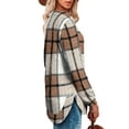 thumbnail image 2 of Qaspx Long Sleeve Shirts for Women Crewneck Lightweight Sweatshirts Fall Casual Tunic Tops, 2 of 6
