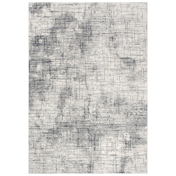 Rizzy Rugs Chelsea Area Rug CHS106 Ceam/Gray Scratches Faded 5' 3" x 7' 6" Rectangle