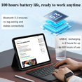 thumbnail image 3 of Funda con teclado para iPad Pro 11 WIWU M4/M5 2024/2025, negra, 3 of 8