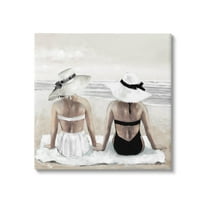 Stupell Industries Beach Friends Ocean Shore Painting Gallery Wrapped Canvas Print Wall Art, Design by E. Anthony Orme