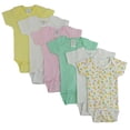 thumbnail image 1 of CS-003M-004M Pastel Filles Manches Courtes avec Imprimé&44; Assorti - Moyen, 1 of 1
