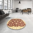 thumbnail image 3 of Ahgly Company Indoor Rectangle Abstract Mustard Yellow Oriental Area Rugs, 6' x 9', 3 of 6