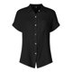 thumbnail image 5 of Camisa de manga corta con botones y textura para mujer: blusa informal de corte holgado para el trabajo, 5 of 6