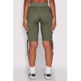 thumbnail image 5 of Womens Drawstring Hem Cargo Pocket Bermuda Shorts, 5 of 5