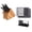 Black, variant on Rada Essential Oak 8 Piece Knife Block Set with Knife Sharpener & 6 Piece Steak Knife Set, Silver Handles