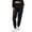 Black, variant on Womens pants Casual glitter carnival dance trousers Cuffed Ankle Elastic Waist Loose Fit Soft party stage performance Pants