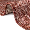 thumbnail image 5 of Unique Loom Outdoor Modern Collection Area Rug - Tambor (3' 1" Round Rust Red/Ivory), 5 of 11