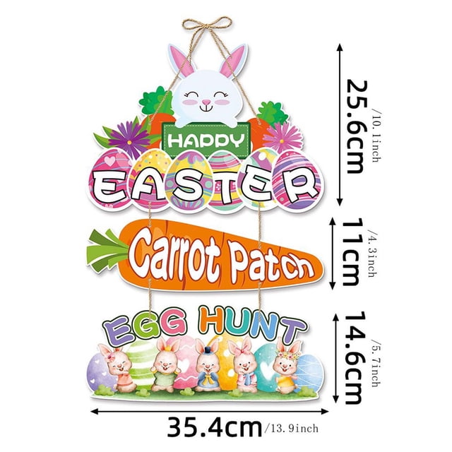 Easter Door Hanger,Easter Decorative Door Hanger Happy Easter Hanger Easter Decorative Supplies Door Hanger Hanger,Happy Easter Decorations,Spring Door Hanger