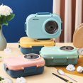 thumbnail image 3 of 1 Set  4 Compartment Food Storage Container, Eco-friendly 304 Stainless Steel Lunch Container Children, 3 of 7
