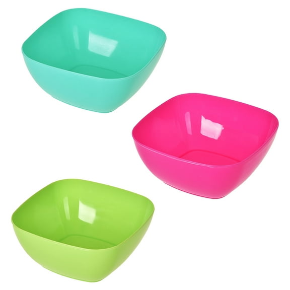 RUNROTOO Set Of 3 Candy Bowls Large Capacity Random Color For Banquet Use