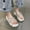 White, variant on Mefallenssiah Women'S Summer Flip-Flop Sandals Platform Slippers Bright Drill Shoes