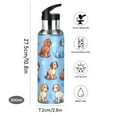 thumbnail image 5 of ALAZA Cute Pug Dog Water Bottle Insulated Flask Stainless Steel Straw Lid 20 oz, 5 of 6