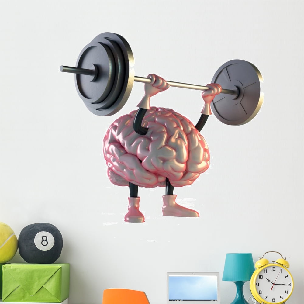 Brain Wall Mural by Wallmonkeys Peel and Stick Graphic (48 in W x 36 in ...