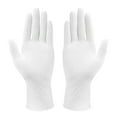 thumbnail image 6 of Hizek Nitrile Disposable Gloves , Powder Free Gloves Latex Free - Cleaning Gloves Use for Home, Food Safe, Dye Hair, Tattoo 100 Pack White M Size, 6 of 10