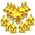 thumbnail image 4 of FONDOTIN 12Pcs Flag Pole Parts Golden Plastic Flag Pole Ball Topper for Visual Enjoyment, 4 of 8