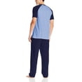 thumbnail image 2 of Hanes Men's X-Temp Ventilated Sleep Pant & Sleep Top (Men's), Navy & Heather Blue, 2 of 4