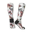 thumbnail image 4 of Daiia Sports Socks Vintage Butterflies Printed Novelty Crew Socks for Men Women Knee High Socks Cotton Socks Soft & Breathable Support Unisex Socks, 4 of 9