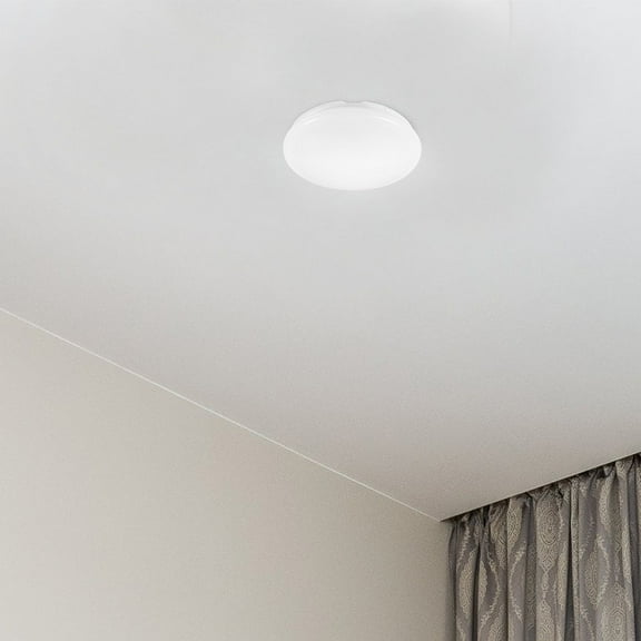 ibasenice Ceiling Light Shades For Bedroom Round White PVC 2Pcs