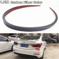 thumbnail image 2 of 12M Universal Carbon Fiber Color Soft Car Rear Roof Trunk Spoiler Rear Wing Lip Trim Sticker Kit, 2 of 5