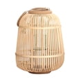 thumbnail image 1 of GUOOL Bamboo Rattan Lantern Hand Woven Tea Light Candle Holder Ornament 30x37cm, 1 of 8