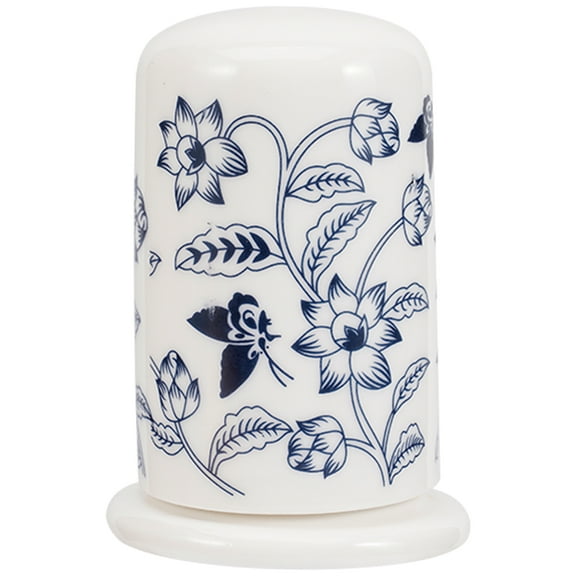 Pungan toothpick can Hand-Painted Flower Ceramic Toothpick Holder Porcelain Dispenser Jar,2.76"X1.97"X1.97"
