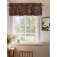 thumbnail image 2 of Valances for Windows Coffee Beans Rod Pocket Cafe Window Treatments Valance Curtains for Kitchen Bathroom Laundry Basement Windows 42"x18", 2 of 9