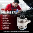 thumbnail image 6 of SINOCMP Alternator Replace Part OE# 13878 13878N 102211-1900 102211-1920 Compatible with Vibe 2003-2008, Celica 2000-2005, Corolla 2003-2008, Matrix 2003-2008, MR2 Spyder 2000-2005, 6 of 7
